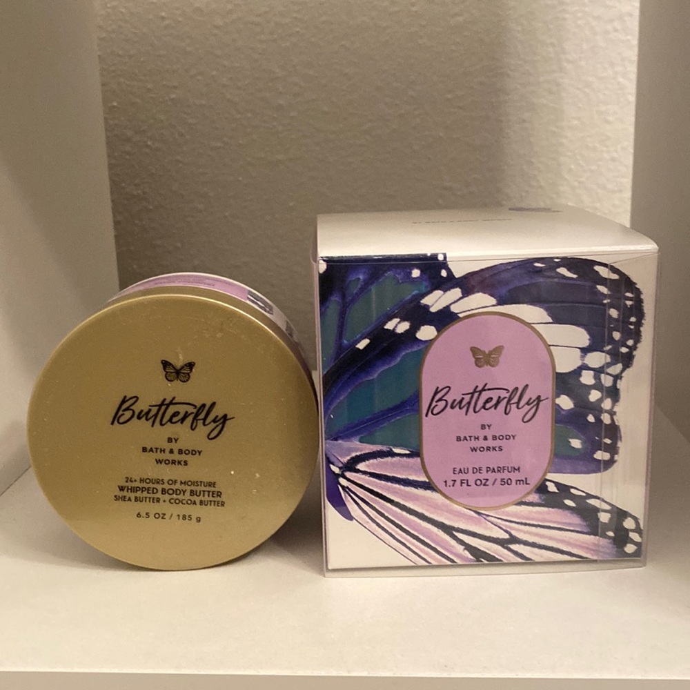 Bath and body works butterfly set